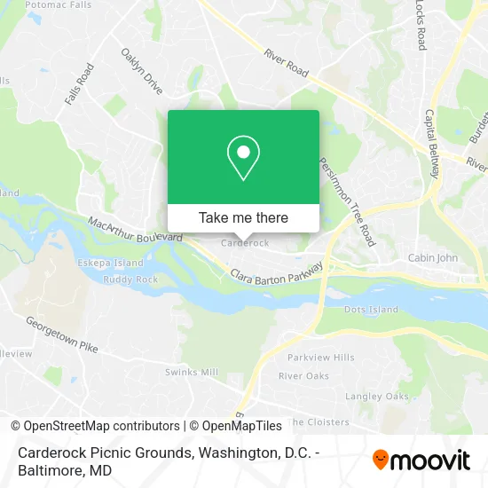 Mapa de Carderock Picnic Grounds