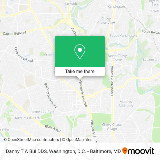 Danny T A Bui DDS map