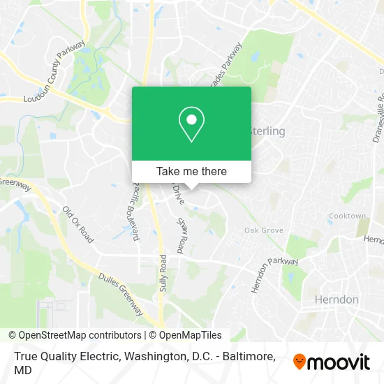 True Quality Electric map