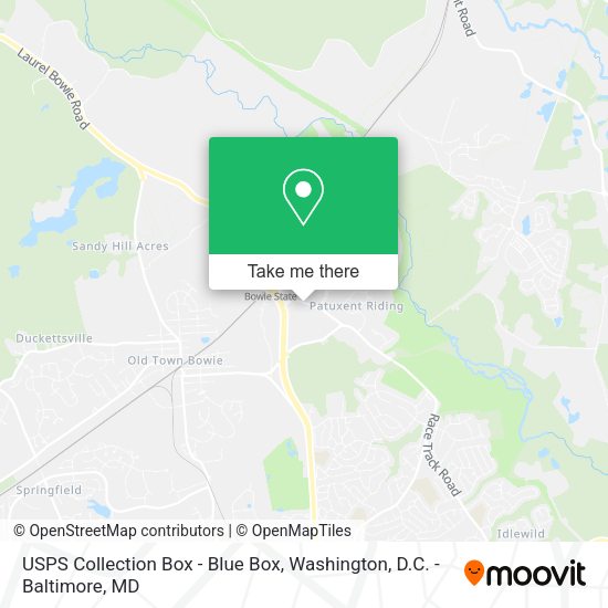 USPS Collection Box - Blue Box map