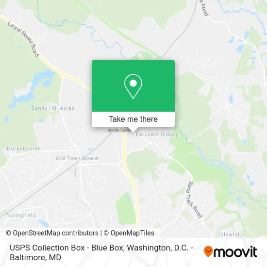 USPS Collection Box - Blue Box map