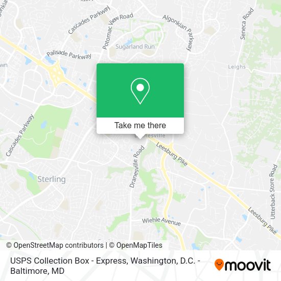 USPS Collection Box - Express map