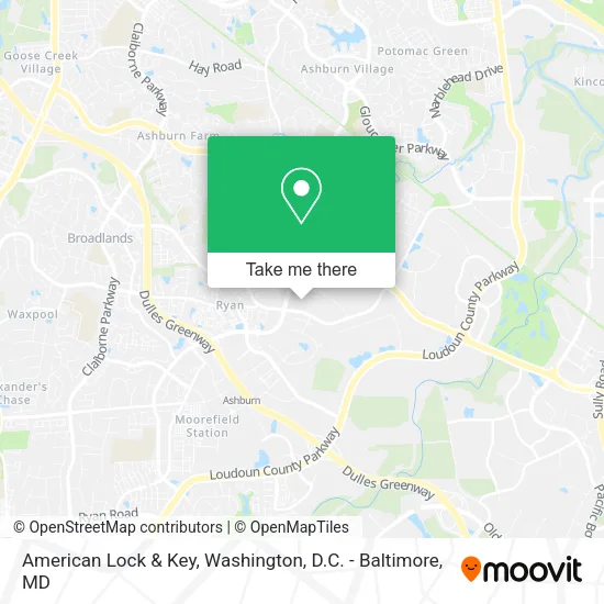 American Lock & Key map