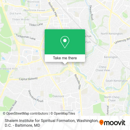 Shalem Institute for Spiritual Formation map