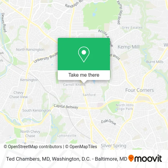 Ted Chambers, MD map