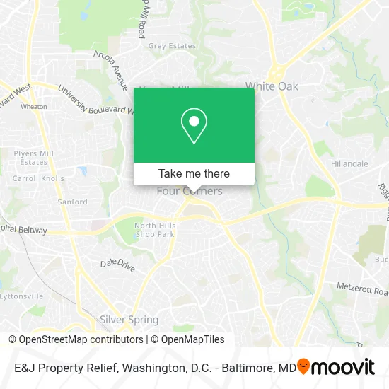E&J Property Relief map