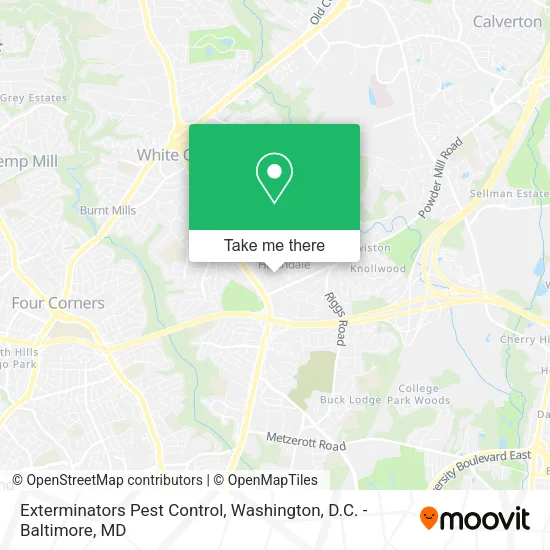 Mapa de Exterminators Pest Control