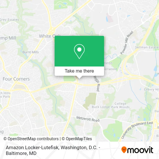 Mapa de Amazon Locker-Lutefisk