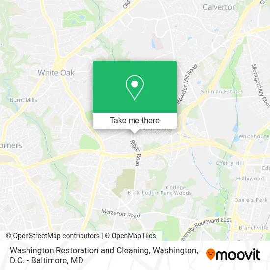 Washington Restoration and Cleaning map