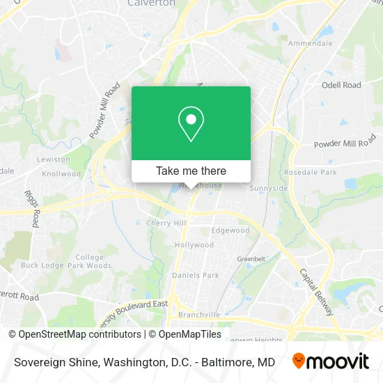 Sovereign Shine map