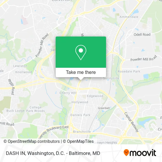 DASH IN map