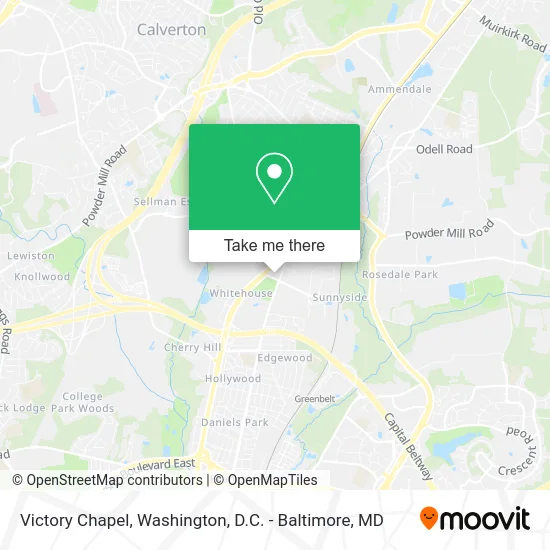 Victory Chapel map
