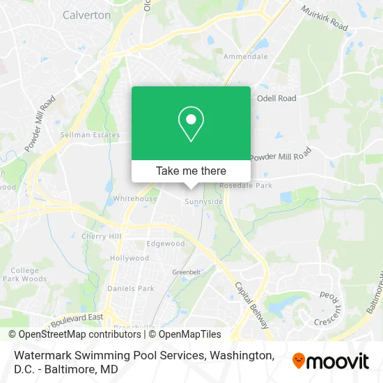 Watermark Swimming Pool Services map