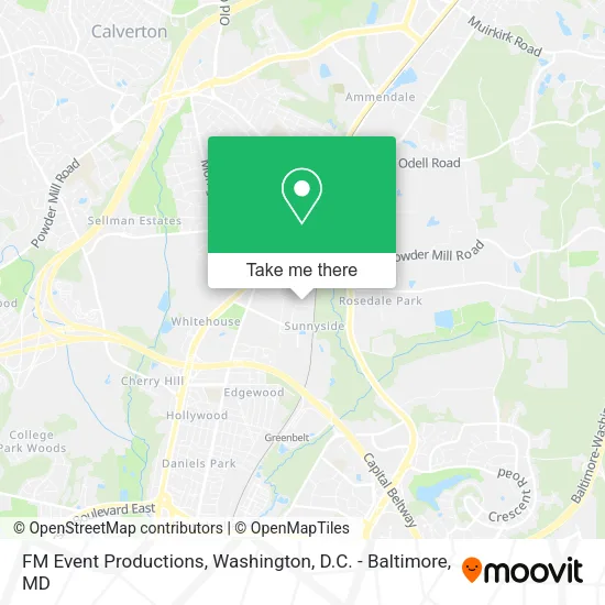 FM Event Productions map