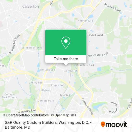 S&R Quality Custom Builders map