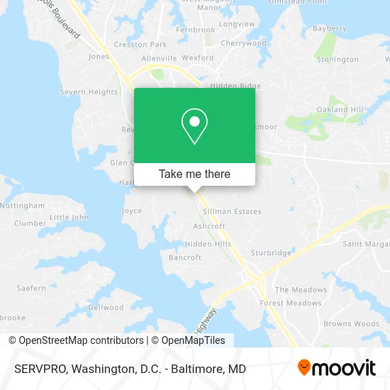 SERVPRO map