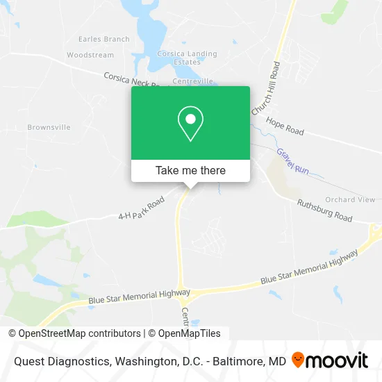 Quest Diagnostics map