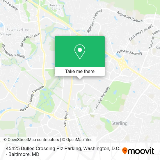 45425 Dulles Crossing Plz Parking map