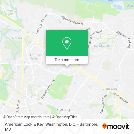 American Lock & Key map