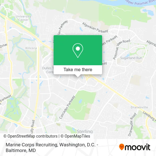 Marine Corps Recruiting map