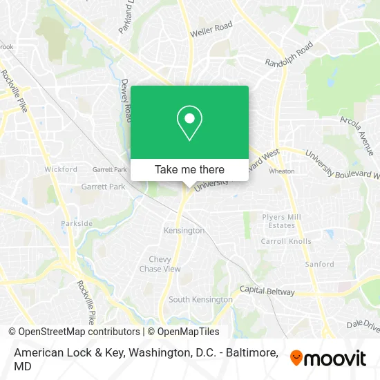 American Lock & Key map