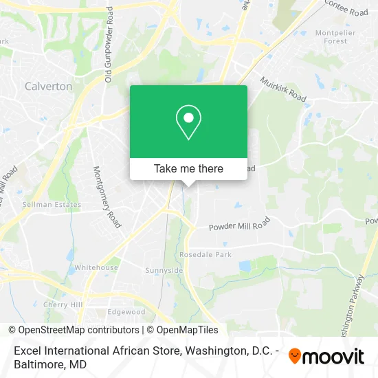 Excel International African Store map