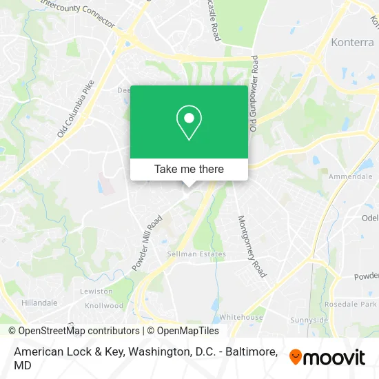 American Lock & Key map
