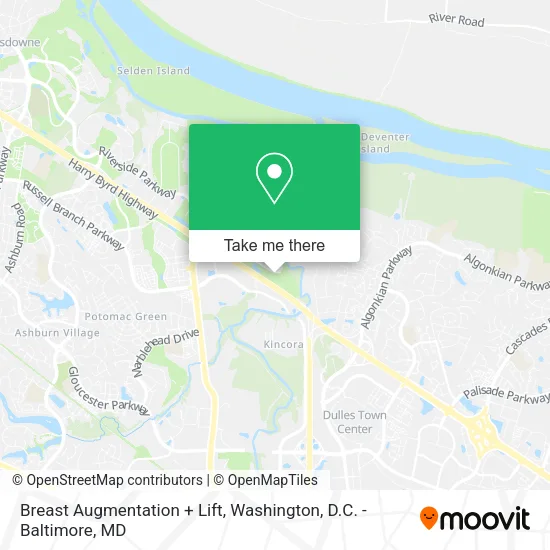 Breast Augmentation + Lift map