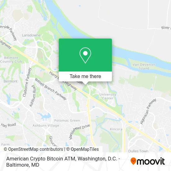 American Crypto Bitcoin ATM map