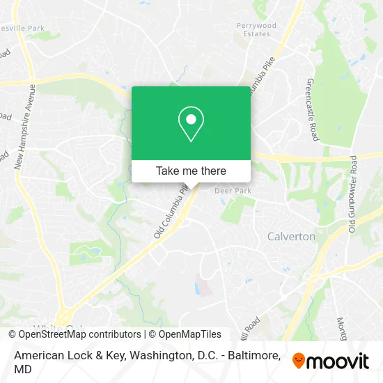 Mapa de American Lock & Key