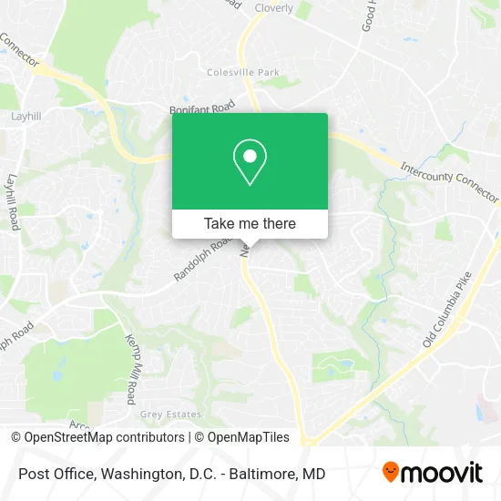 Post Office map