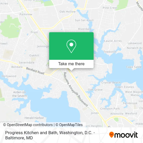 Progress Kitchen and Bath map