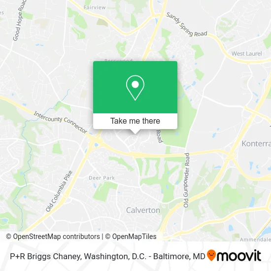 P+R Briggs Chaney map