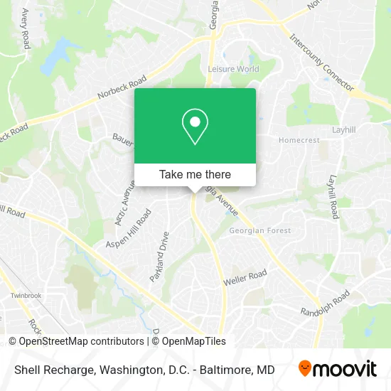 Shell Recharge map