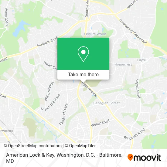 American Lock & Key map