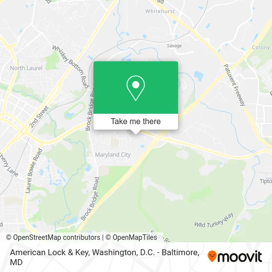 American Lock & Key map