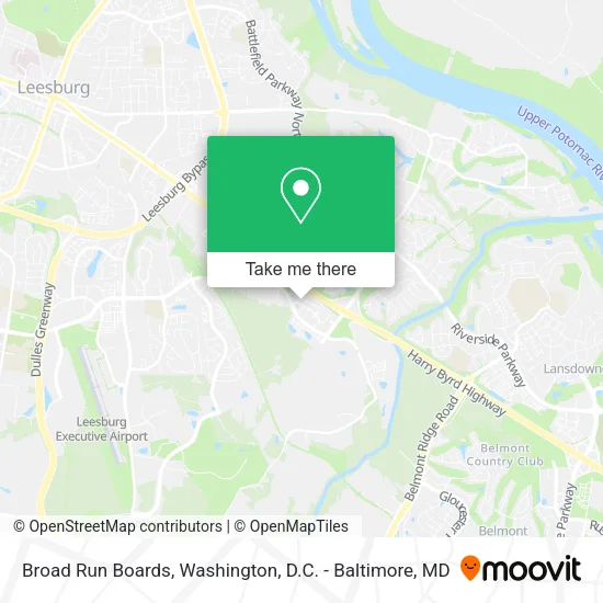 Broad Run Boards map