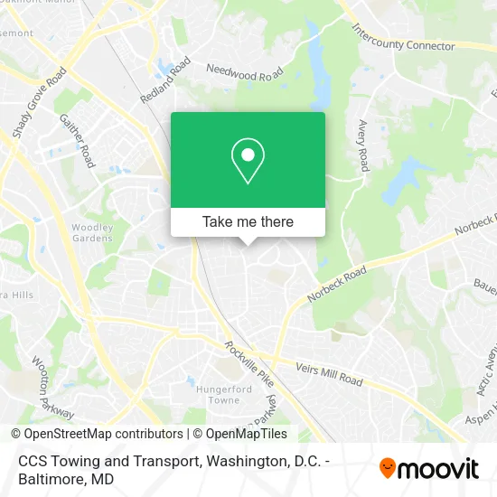 CCS Towing and Transport map