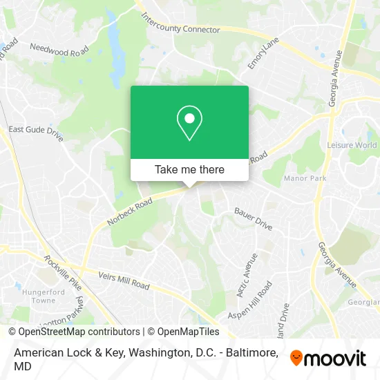 American Lock & Key map