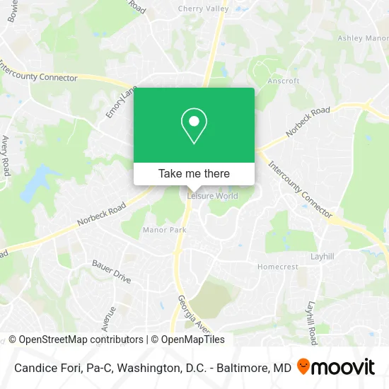 Candice Fori, Pa-C map