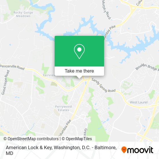 American Lock & Key map
