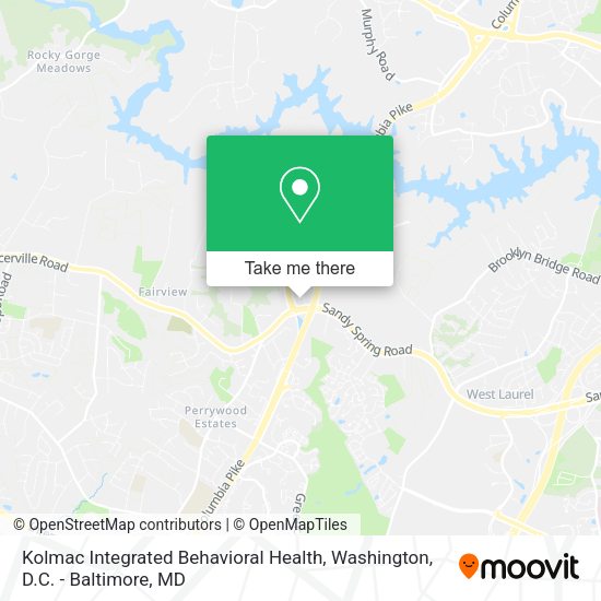 Kolmac Integrated Behavioral Health map