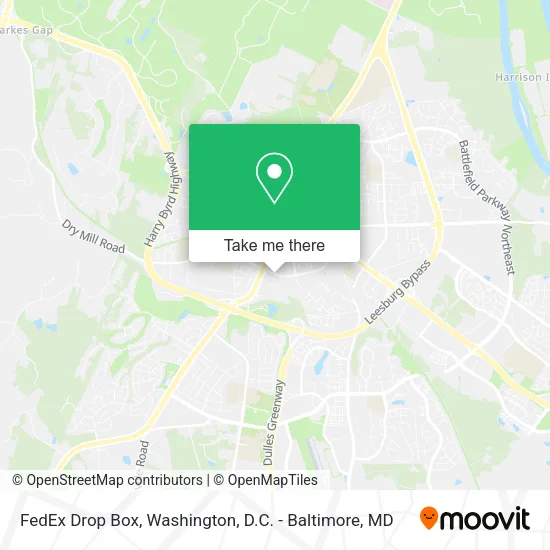 Mapa de FedEx Drop Box