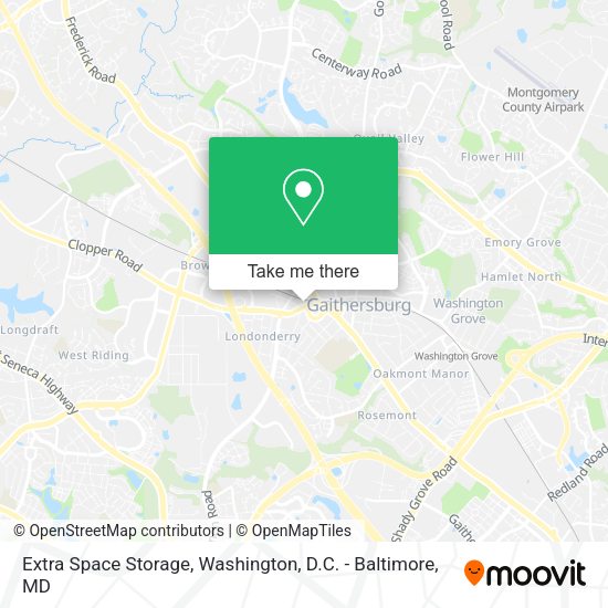 Extra Space Storage map