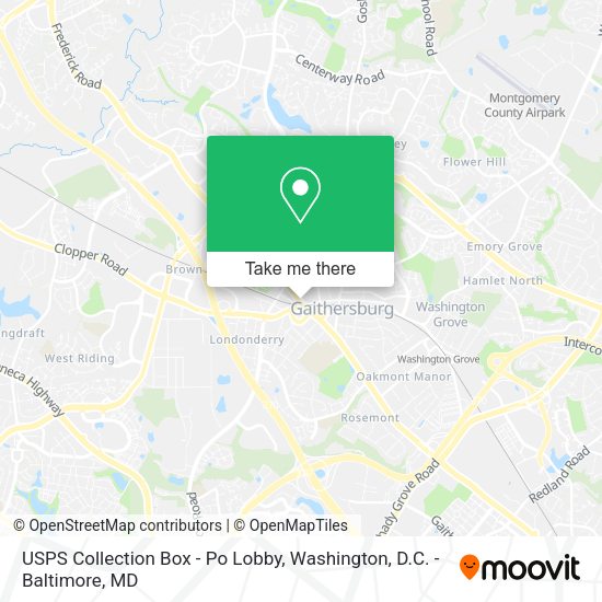 USPS Collection Box - Po Lobby map