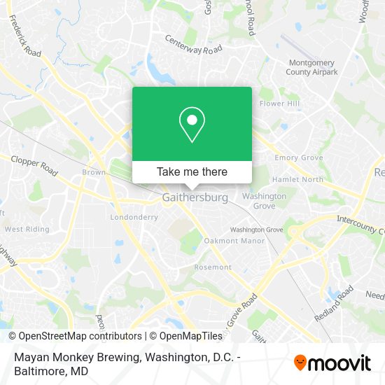 Mayan Monkey Brewing map