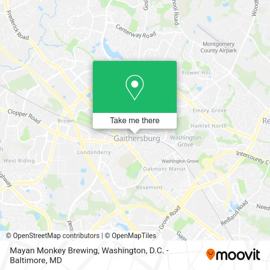 Mayan Monkey Brewing map