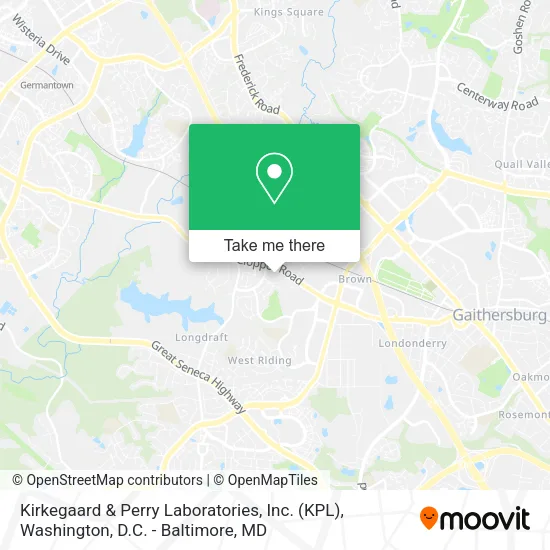 Mapa de Kirkegaard & Perry Laboratories, Inc. (KPL)