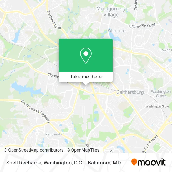 Mapa de Shell Recharge