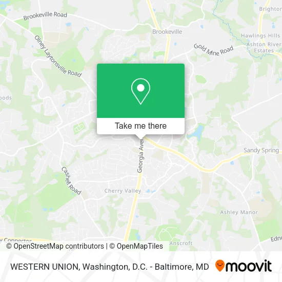 Mapa de WESTERN UNION